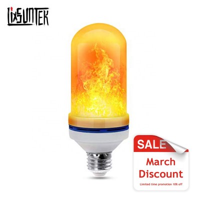 flame light E26/E27 4W led flame effect light bulb