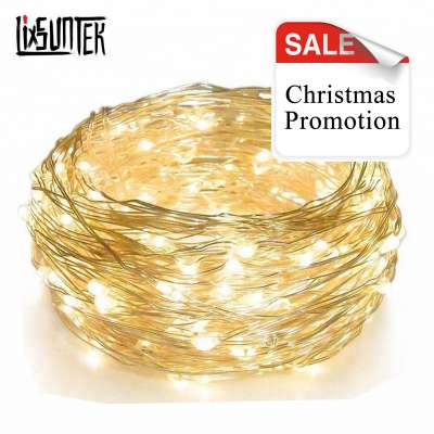 Christmas tree holiday wedding party decorations 7w 33ft RGB Multi-Color Fairy String Light