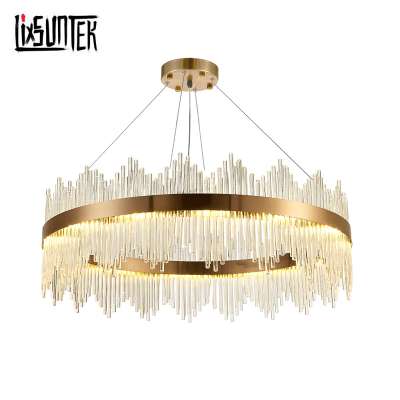 Factory Modern Crystal Chandelier Lighting lobby hanging cristal chandelier high end design