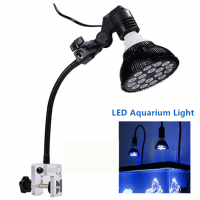 LED Aquarium Light Blub 54W LED Plant Grow Light Bulb with 18x3W 450-460nm Spotlight LEDs for Indoor Plants